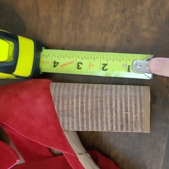 RAYE Maggie red suede Heeled Sandals that tie around the ankle size 8 - Picture 10 of 10